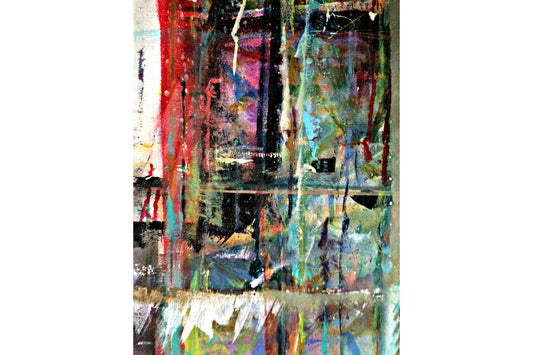 Abstract Modern Multi Colour Canvas Art Wall Picture Or Gloss Print