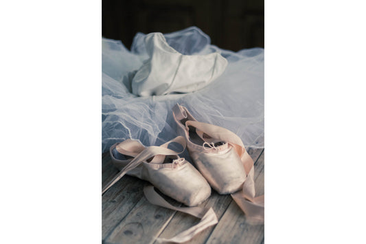 Ballet Dancer Shoes Childrens Canvas Art Wall Picture Or Gloss Print