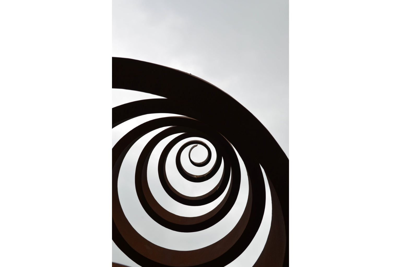 Black Grey Abstract Modern Spiral Canvas Art Wall Picture Or Gloss Print