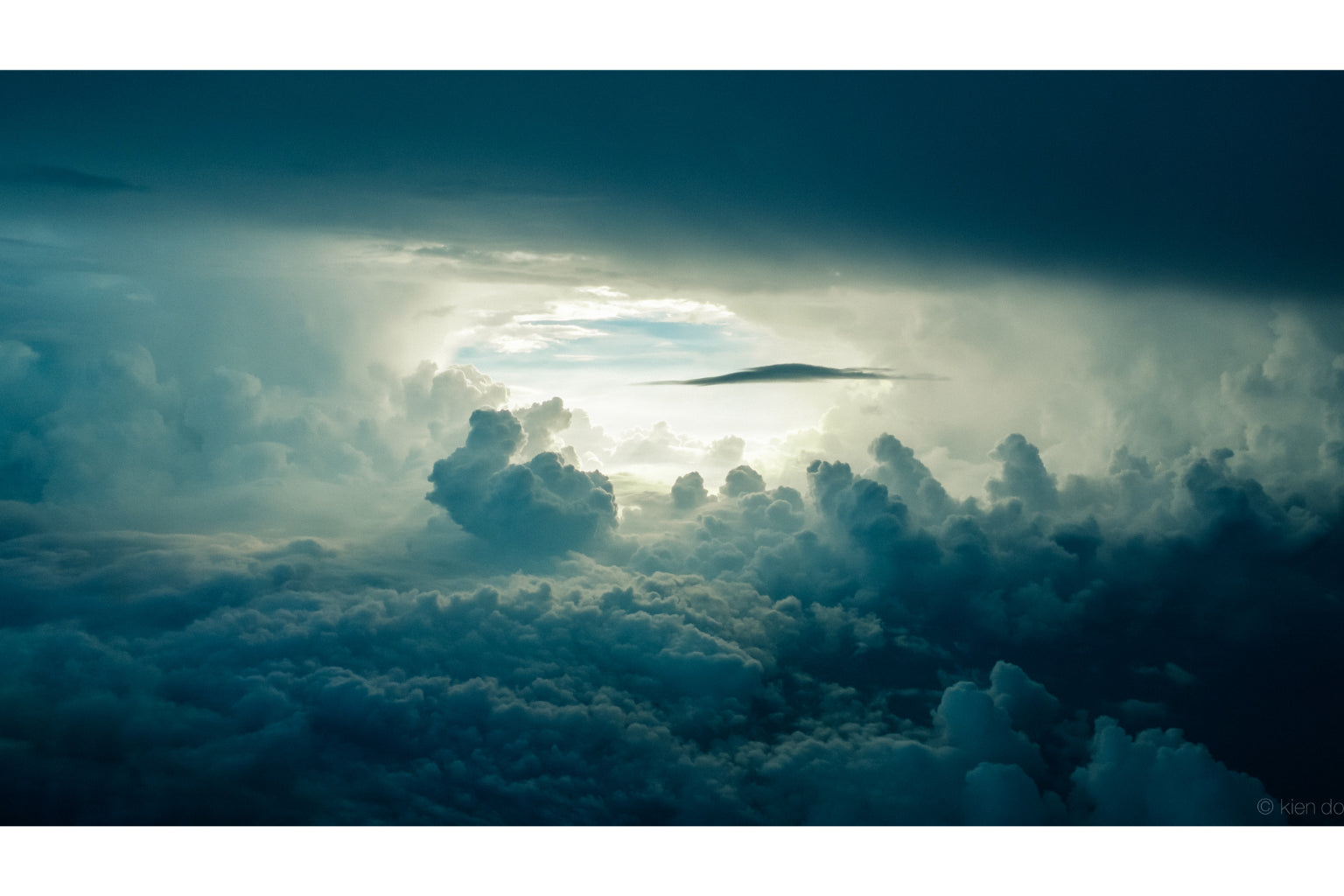 Blue Cloudy Weather Sky Storm Canvas Art Wall Picture Or Gloss Print