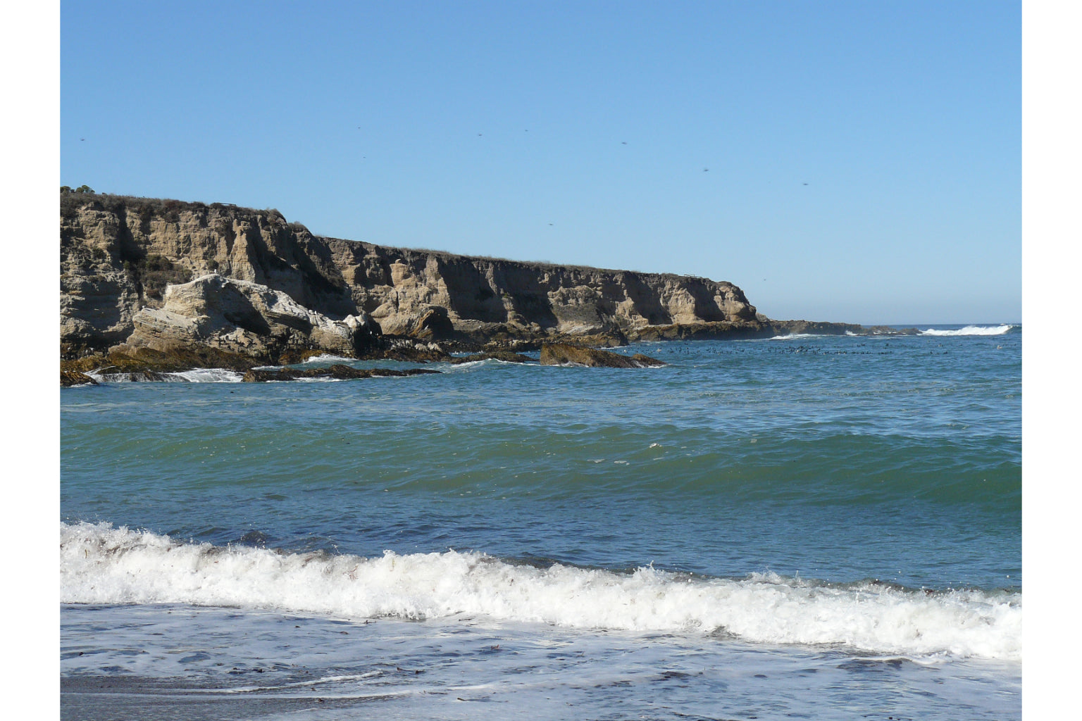 Blue Ocean Sea Water Rocks Landscape Canvas Art Wall Picture Or Gloss Print