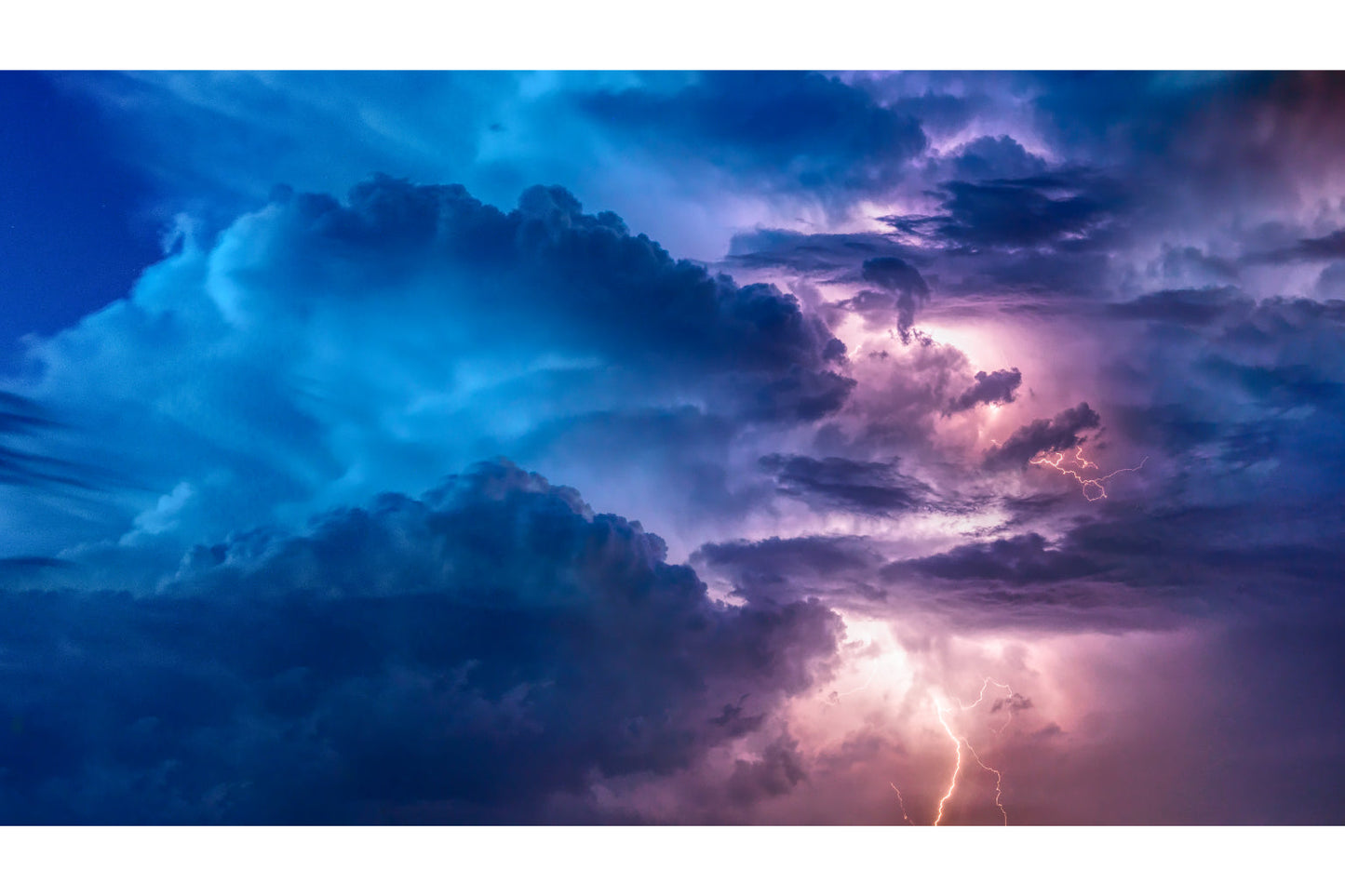 Blue Purple Sunset Sunrise Storm Canvas Art Wall Picture Or Gloss Print