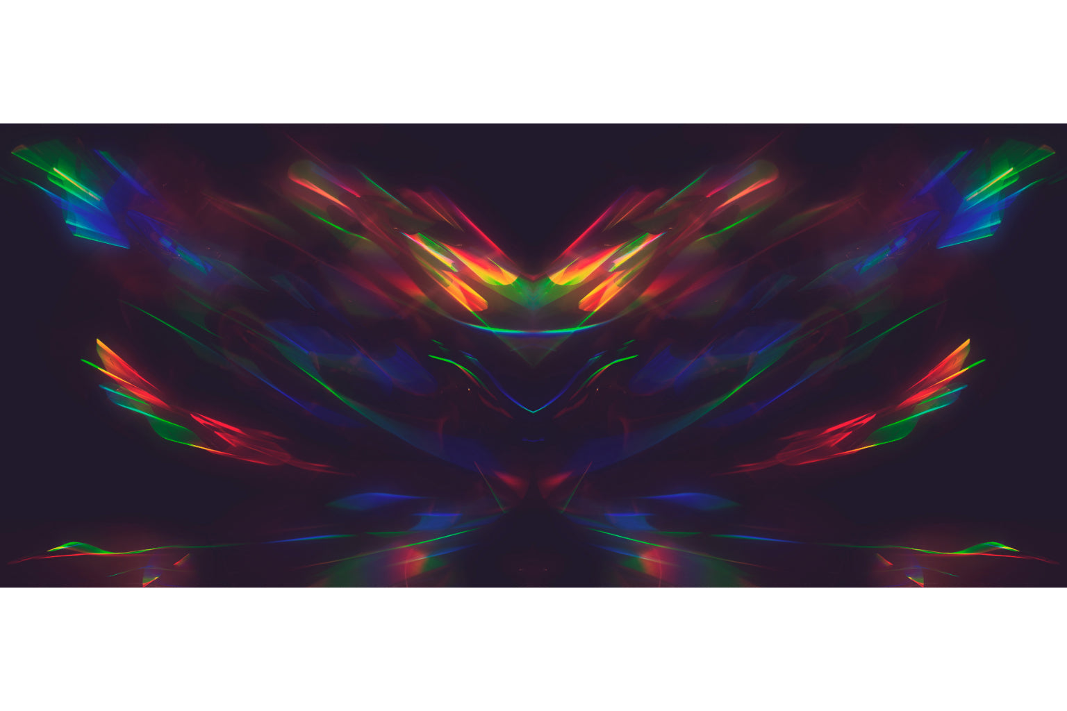 Blue Red Green Abstract Lights Canvas Art Wall Picture Or Gloss Print