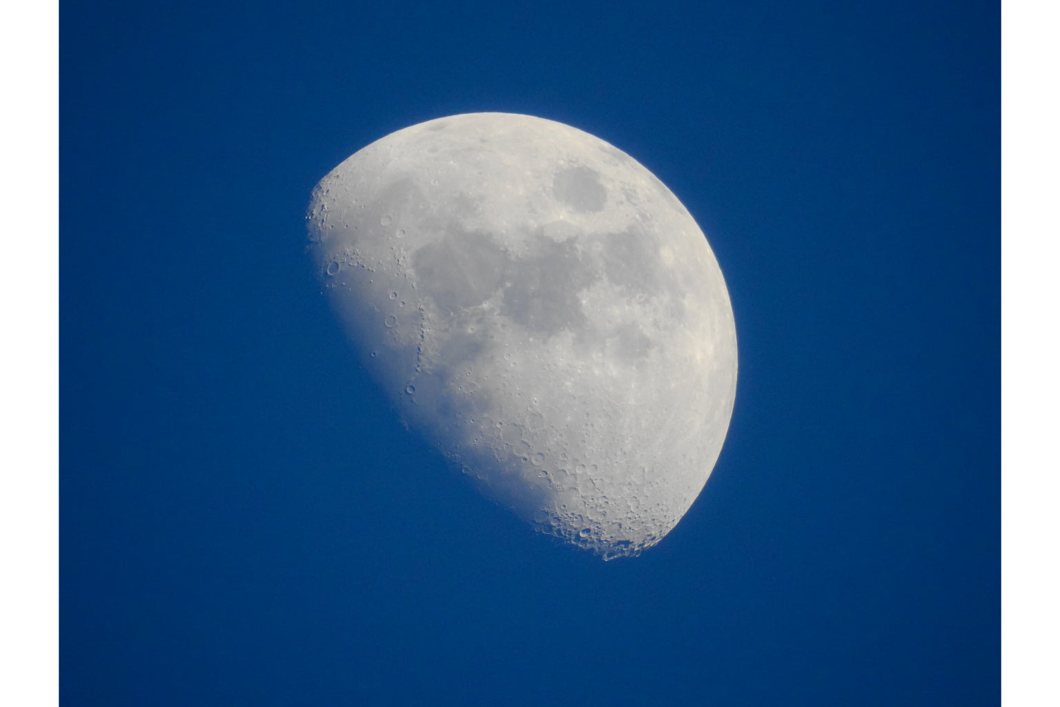 Blue Sky Moon Space Canvas Art Wall Picture Or Gloss Print