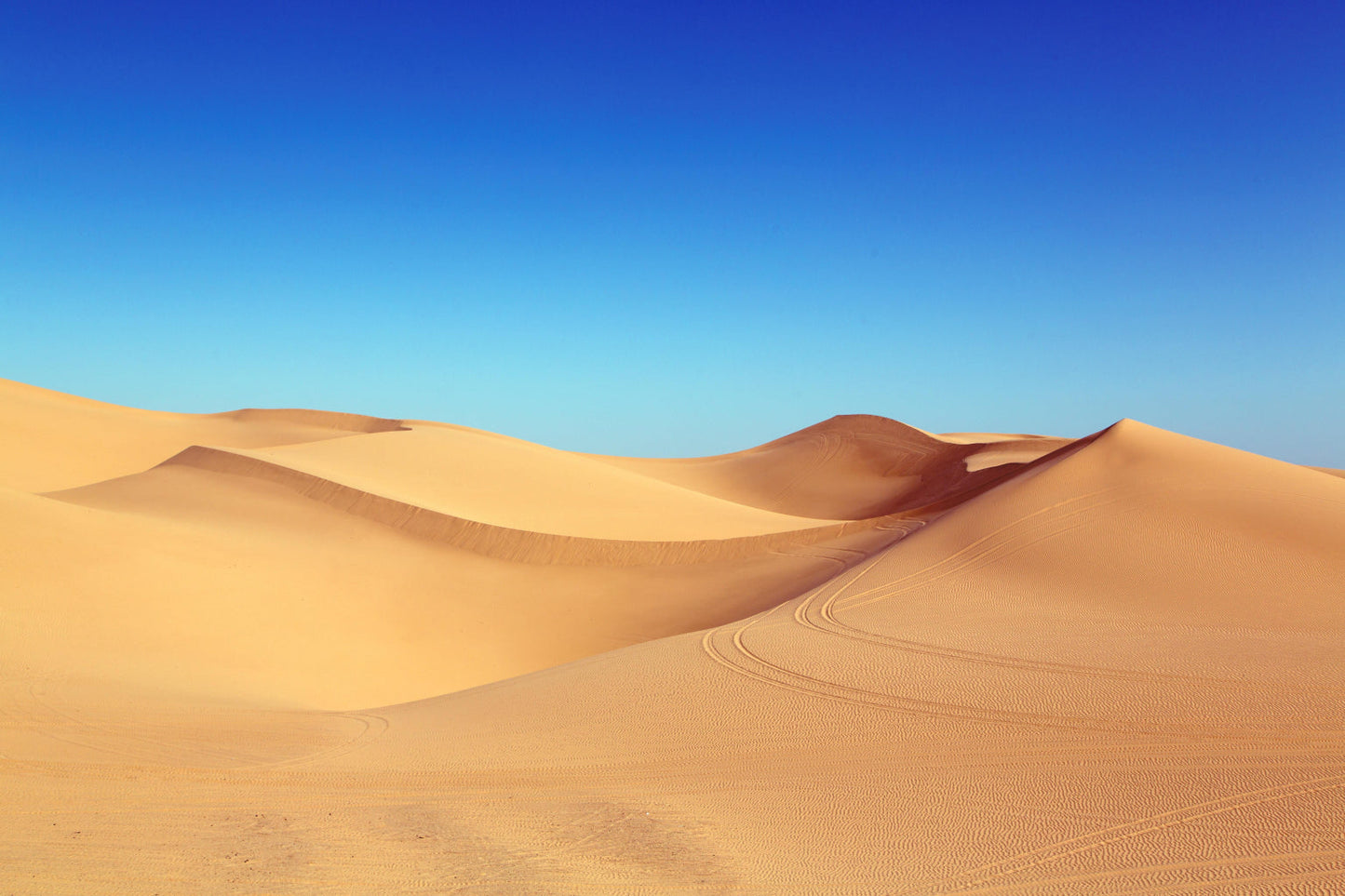 Blue Sky Sand Dunes Desert Canvas Art Wall Picture Or Gloss Print