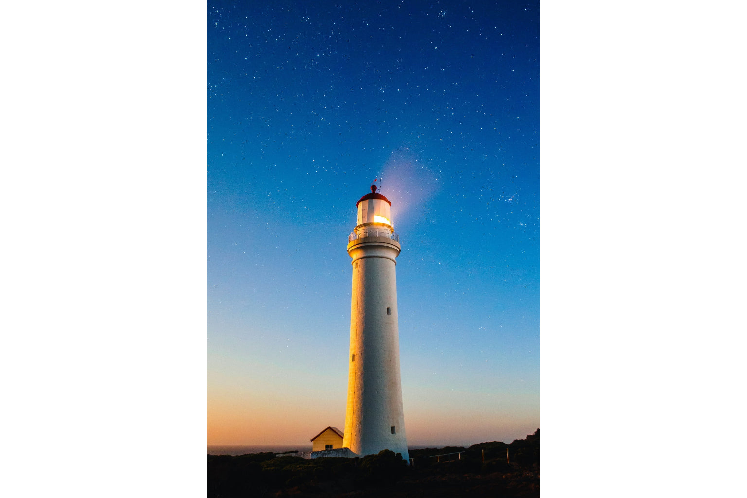 Blue Sky Sunset Sunrise Lighthouse Sea Canvas Art Wall Picture Or Gloss Print