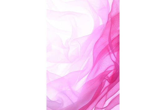 Cerise Pink Swirls White Abstract Modern Canvas Art Wall Picture Or Gloss Print