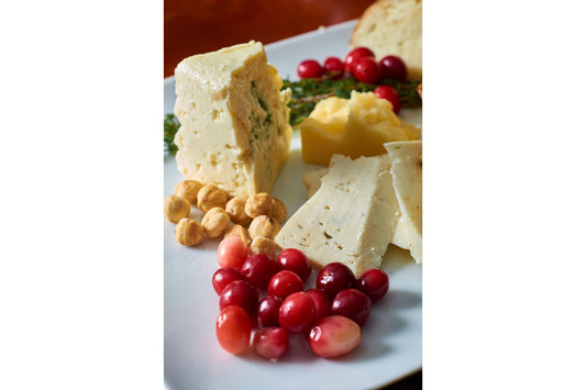 Cheese Plate Red Grapes Kitchen Cafe Canvas Art Wall Picture Or Gloss Print