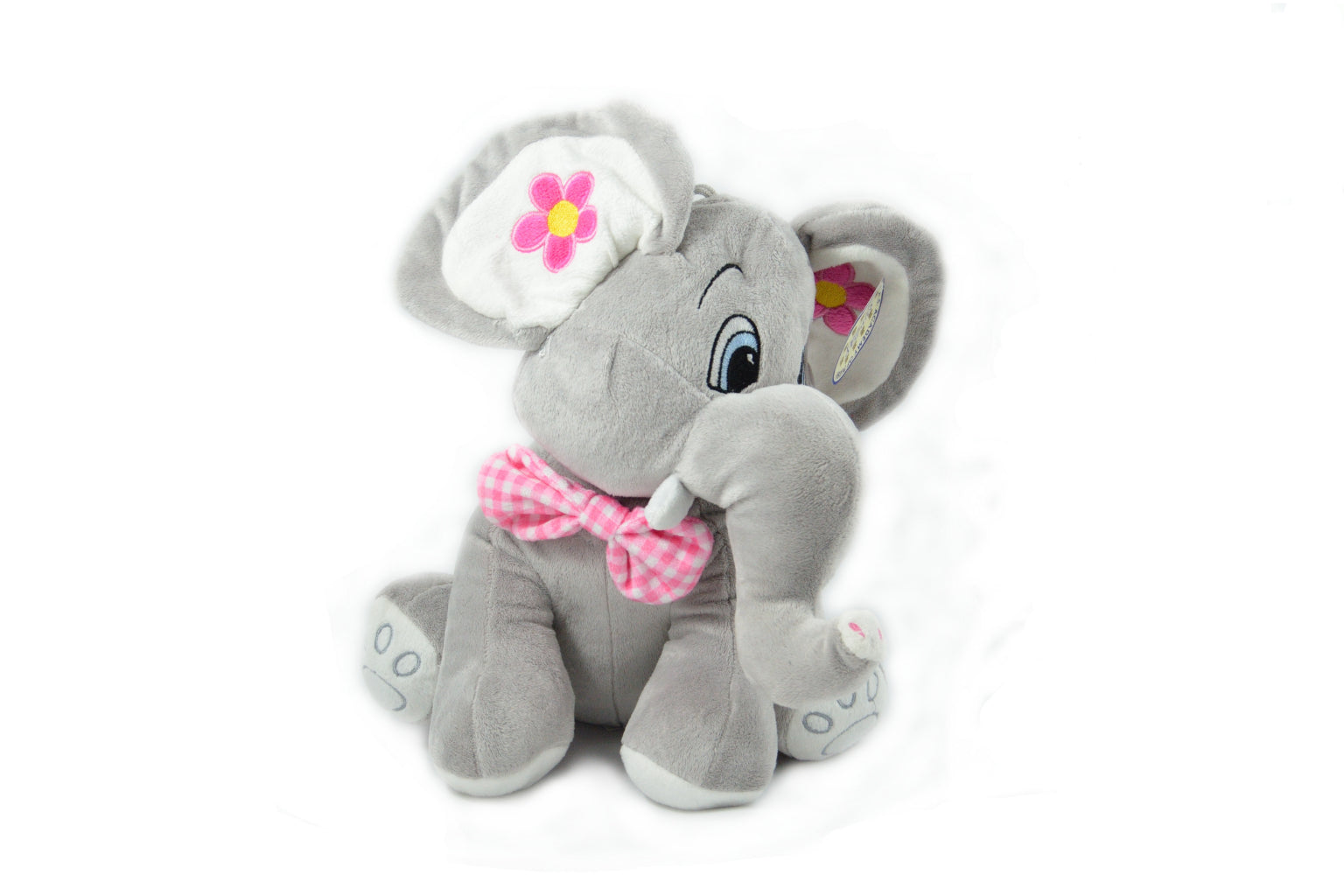 Childrens Elephant Cuddly Toy Canvas Art Wall Picture Or Gloss Print