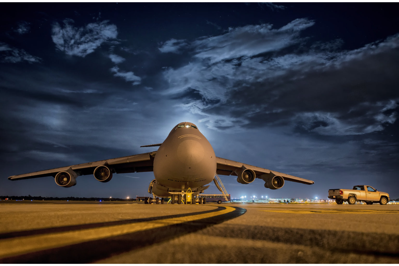 Dark Blue Sky Airplane Aircraft Canvas Art Wall Picture Or Gloss Print