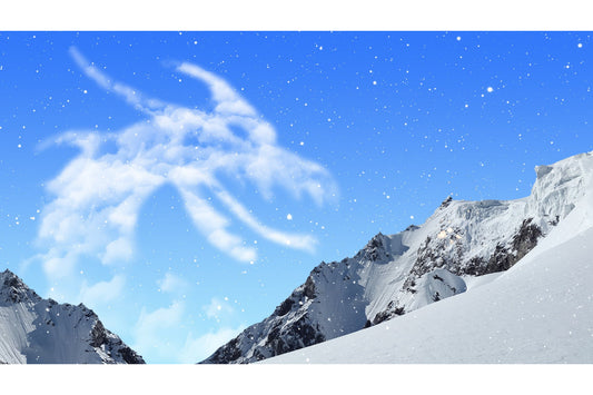 Dragon Cloud Snow Mountains Canvas Art Wall Picture Or Gloss Print