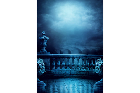 Fantasy Blue Bridge Canvas Art Wall Picture Or Gloss Print