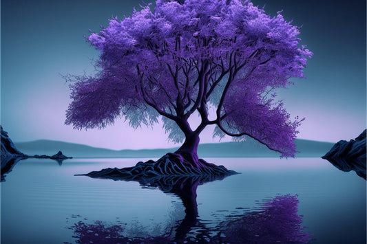 Fantasy Purple Tree Canvas Art Wall Picture