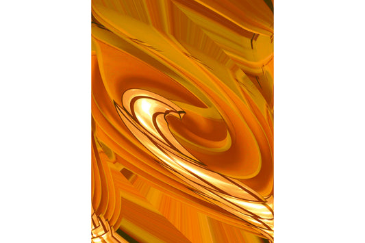 Gold Yellow Orange Abstract Modern Canvas Art Wall Picture Or Gloss Print