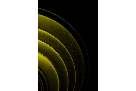 Green Black Spiral Abstract Canvas Art Wall Picture Or Gloss Print