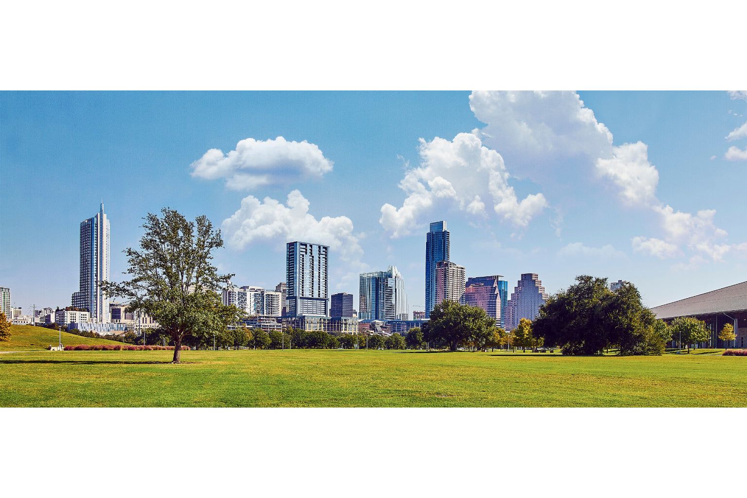 Green City Cityscape Landscape Canvas Art Wall Picture Or Gloss Print