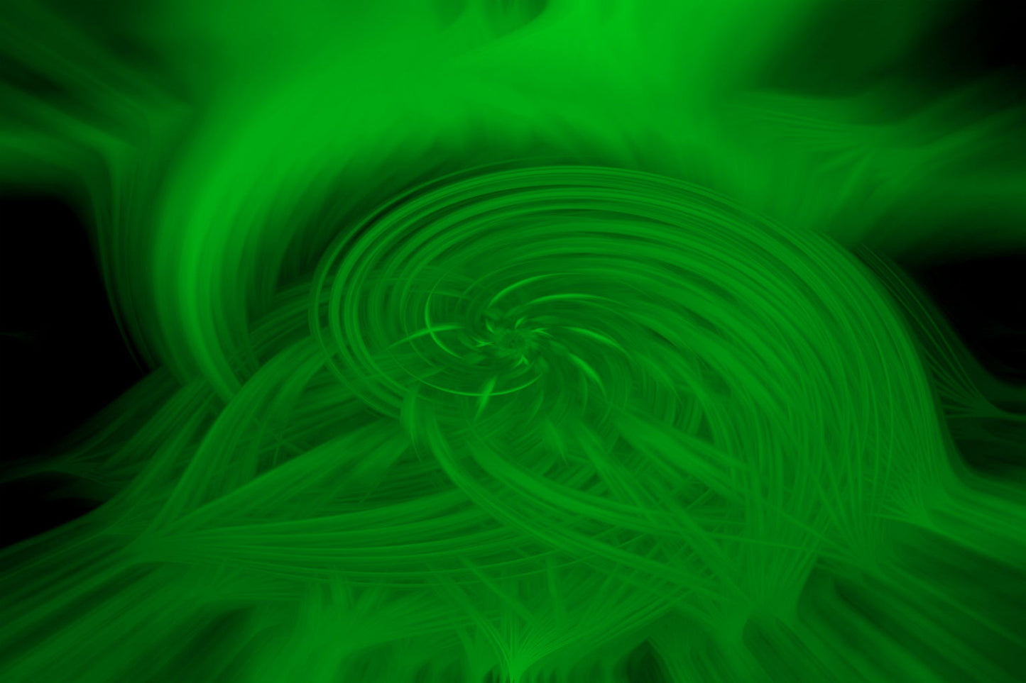 Green Light Swirl Abstract Modern Canvas Art Wall Picture Or Gloss Print