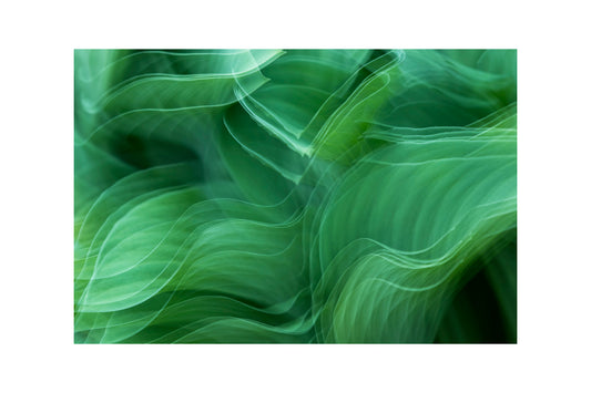 Green Modern Abstract Swirls Canvas Art Wall Picture Or Gloss Print