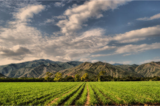 Green Mountain Range Landscape Canvas Art Wall Picture Or Gloss Print