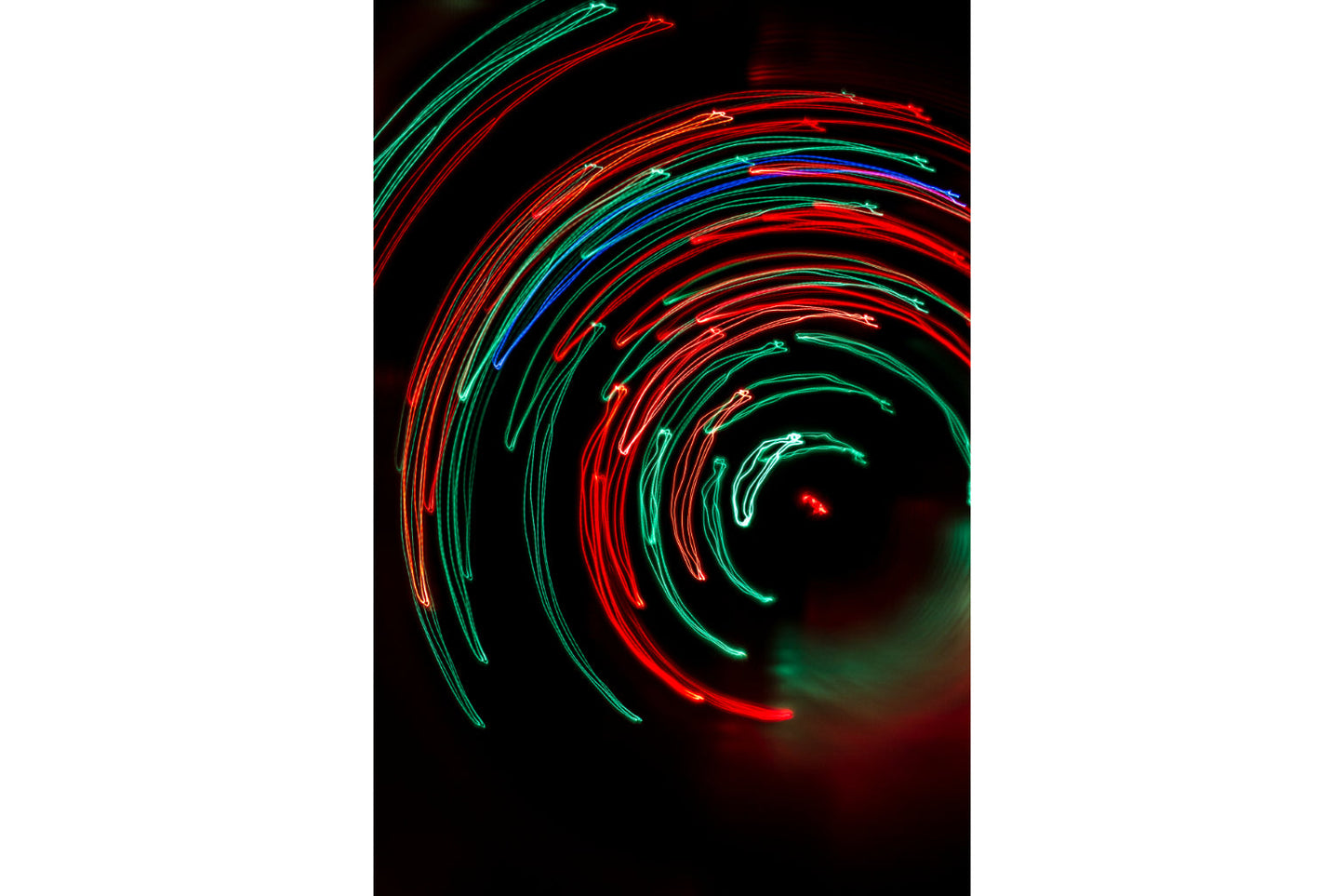 Green Red Blue Abstract Lights Canvas Art Wall Picture Or Gloss Print