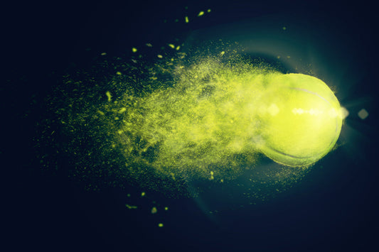 Green Tennis Ball Smash Sport Canvas Art Wall Picture Or Gloss Print