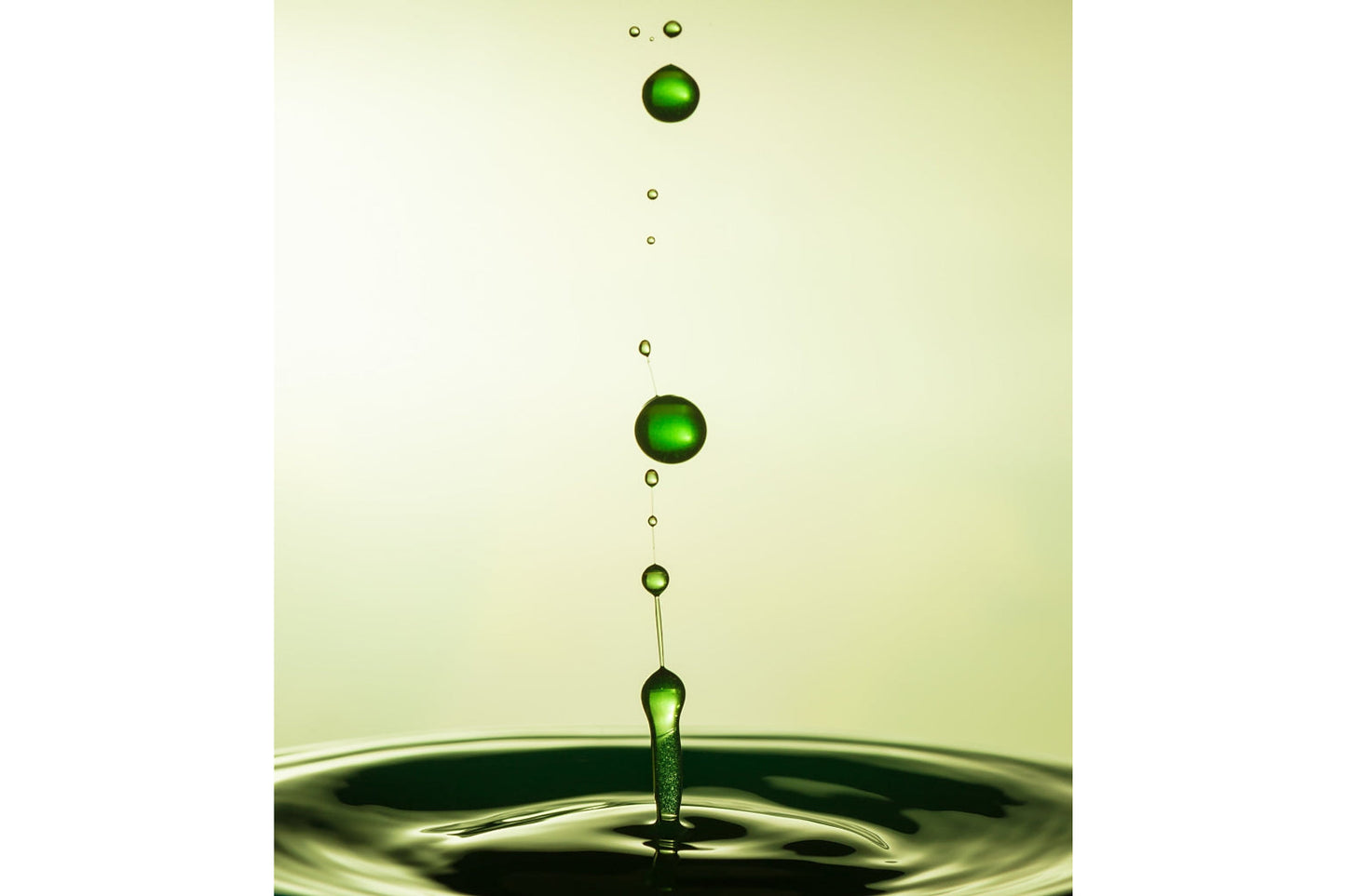 Green Water Liquid Drop Abstract Modern Canvas Art Wall Picture Or Gloss Print