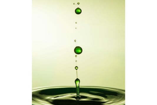 Green Water Liquid Drop Abstract Modern Canvas Art Wall Picture Or Gloss Print