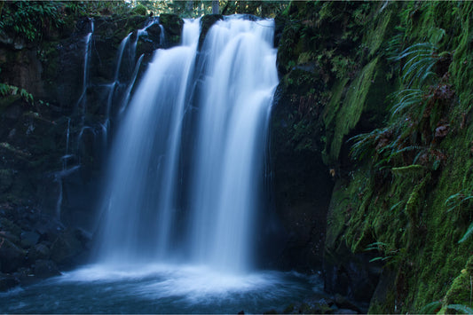 Green Waterfall Canvas Art Wall Picture Or Gloss Print