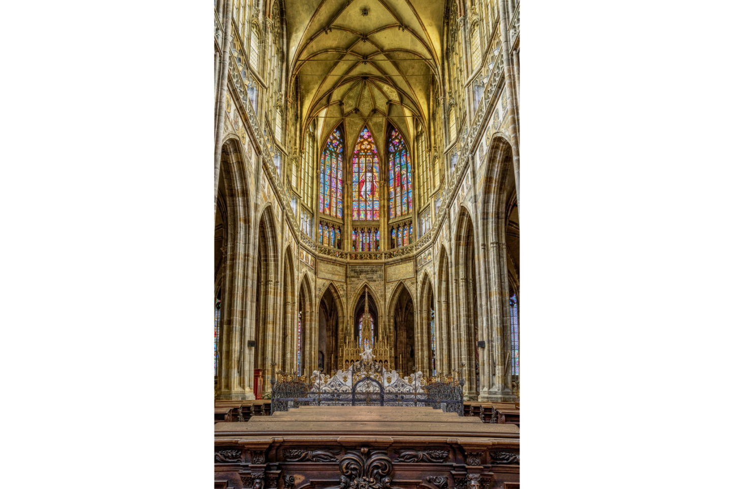 Interior Cathedral Religious Canvas Art Wall Picture Or Gloss Print