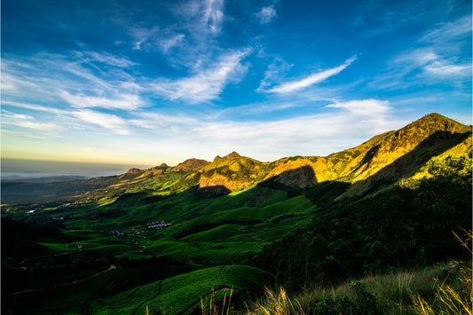 Landscape Green Mountains Canvas Art Wall Picture Or Gloss Print