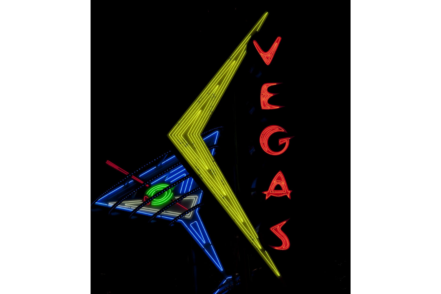 Las Vegas City Neon Sign Cocktail Canvas Art Wall Picture Or Gloss Print