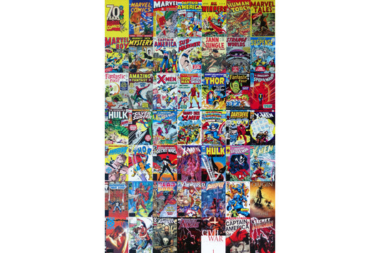 Marvel Comics Collage Cartoon Canvas Art Wall Picture Or Gloss Print