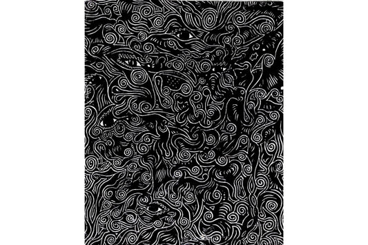 Modern Black White Abstract Canvas Art Wall Picture Or Gloss Print