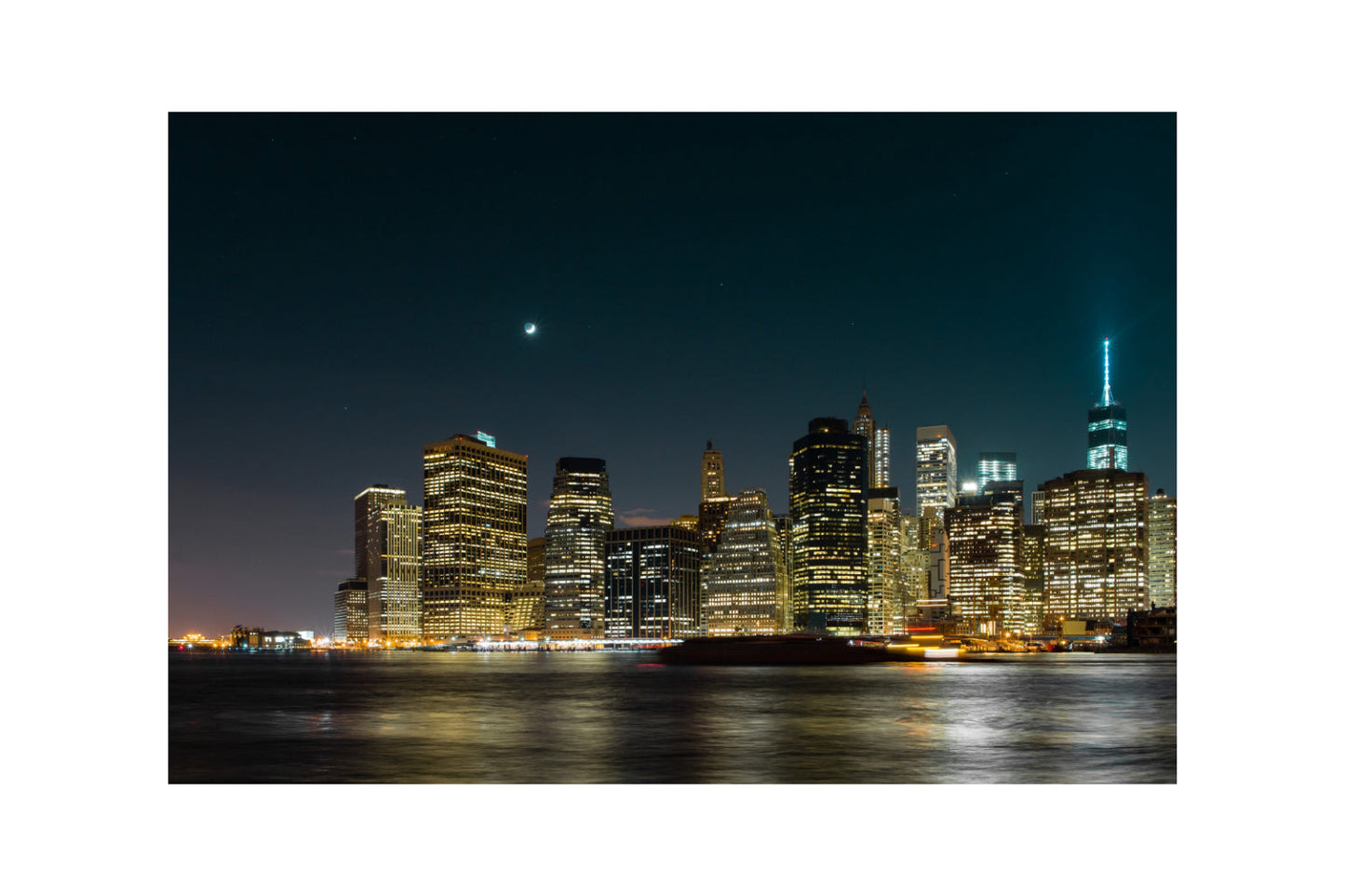 New York City Lights Canvas Art Wall Picture Or Gloss Print