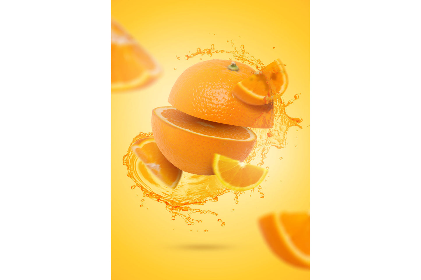 Orange Oranges Fruit Food Kitchen Cafe Canvas Art Wall Picture Or Gloss Print