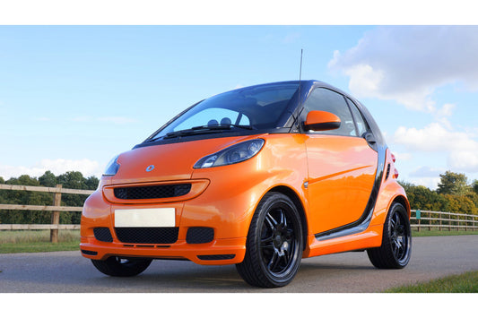 Orange Smart Car Vehicle Cars Motoring Canvas Art Wall Picture Or Gloss Print