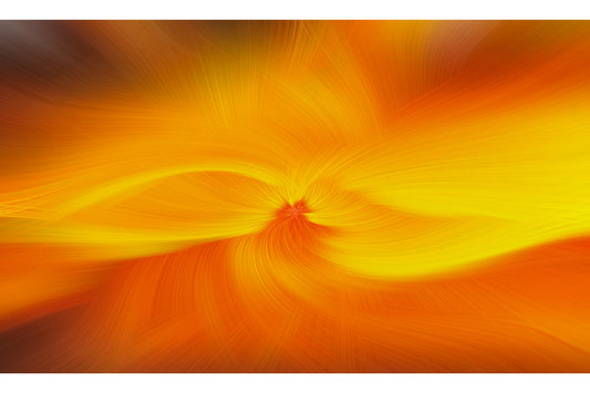 Orange Yellow Abstract Modern Swirl Canvas Art Wall Picture Or Gloss Print