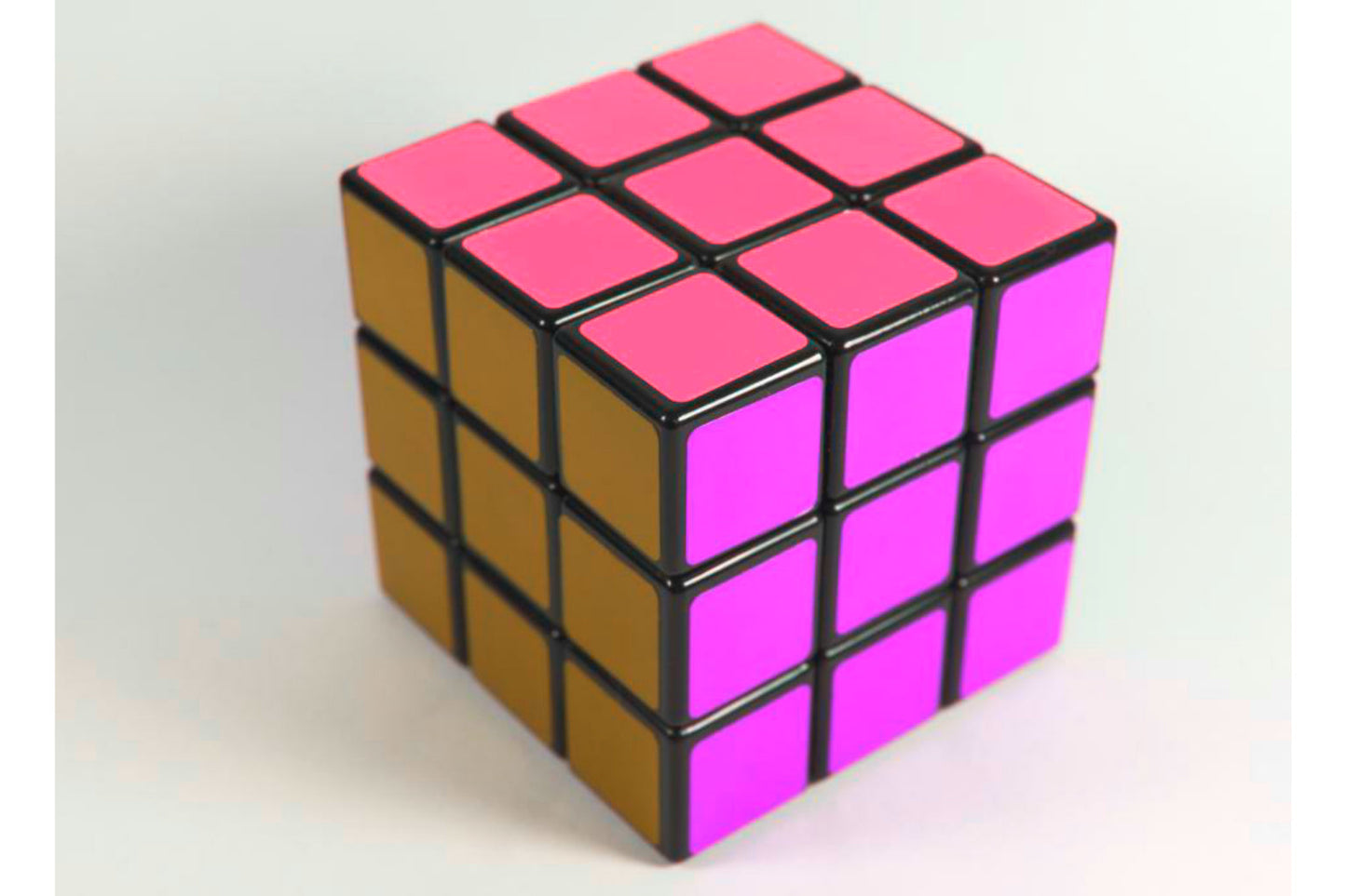 Pink Purple Yellow Rubiks Cube Toy Canvas Art Wall Picture Or Gloss Print