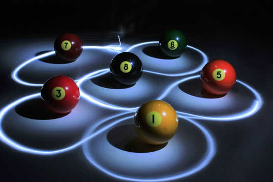 Pool Balls Sport Lights Canvas Art Wall Picture Or Gloss Print