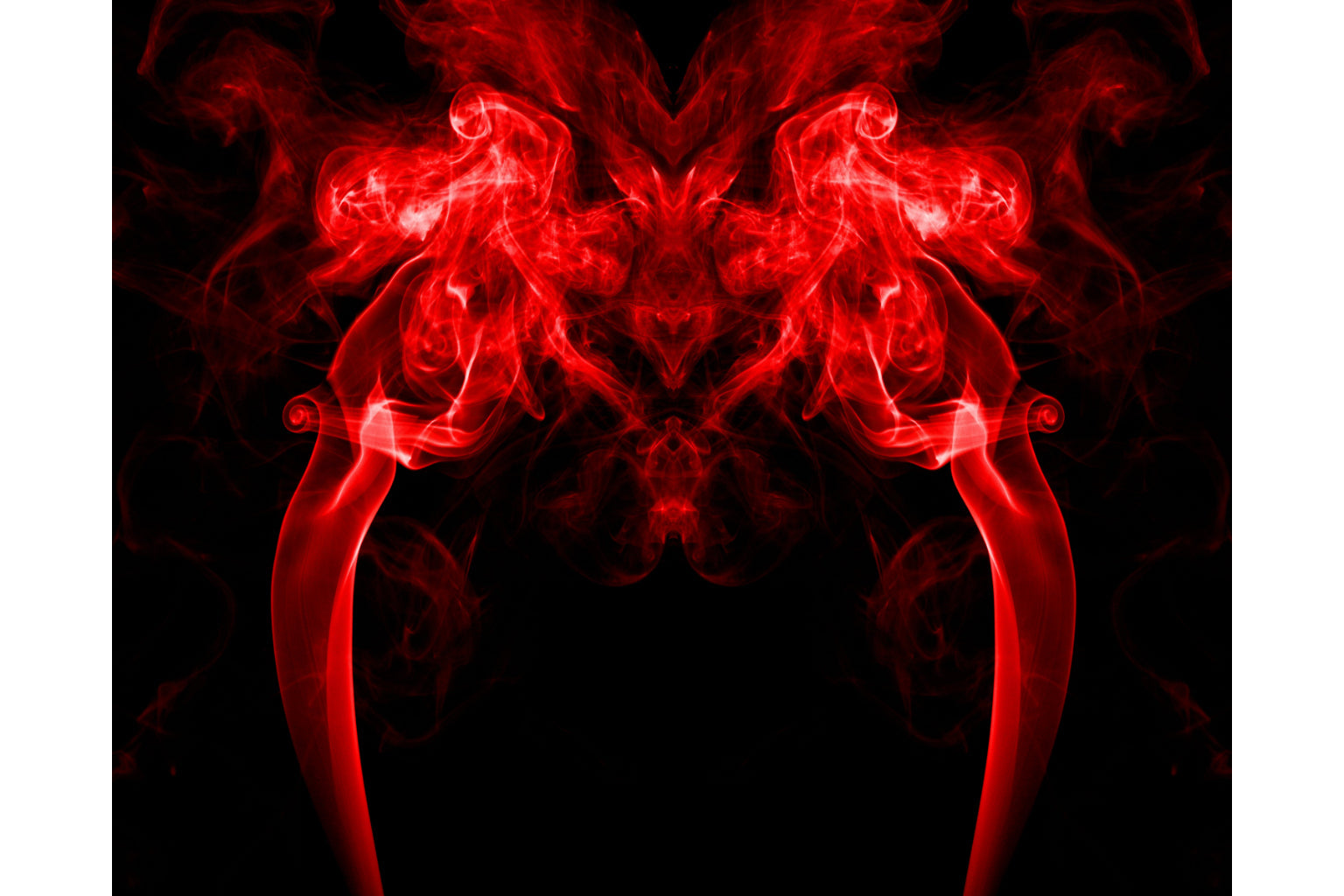 Red Black Abstract Modern Smoke Light Canvas Art Wall Picture Or Gloss Print