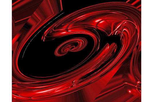 Red Black Abstract Swirl Canvas Art Wall Picture Or Gloss Print