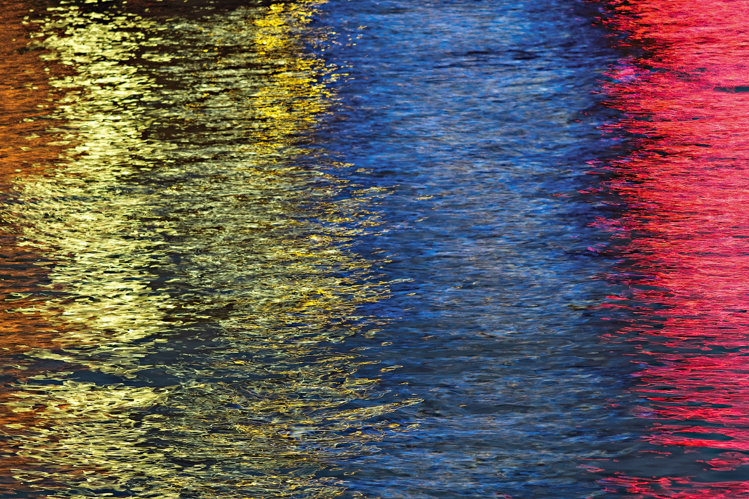 Red Blue Yellow Abstract Modern Water Canvas Art Wall Picture Or Gloss Print