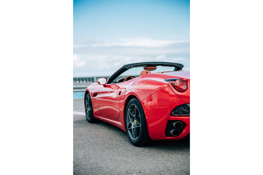 Red Classic Sports Car Canvas Art Wall Picture Or Gloss Print