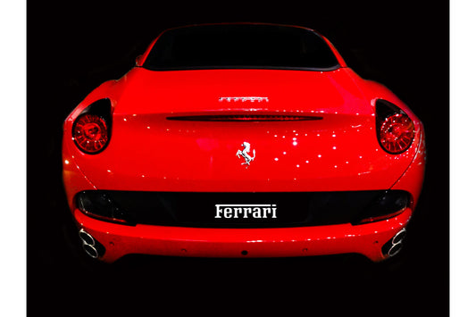 Red Ferrari Sports Car Cars Automobile Canvas Art Wall Picture Or Gloss Print