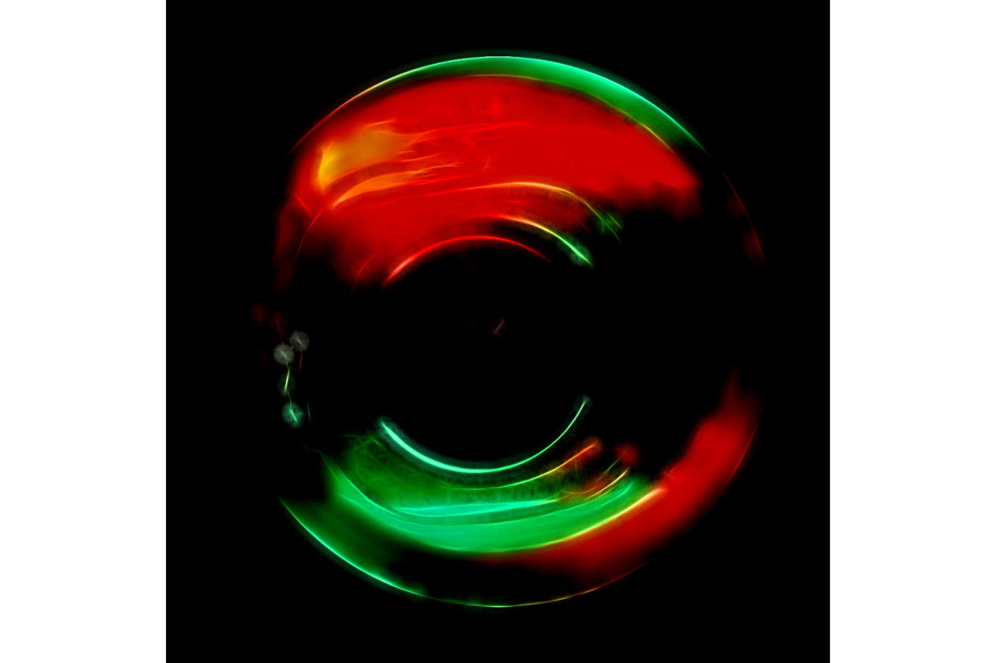 Red Green Lights Abstract Modern Canvas Art Wall Picture Or Gloss Print