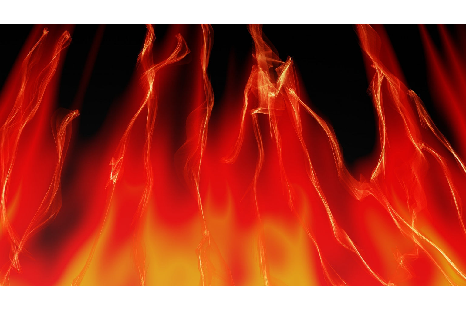 Red Orange Abstract Flames Canvas Art Wall Picture Or Gloss Print