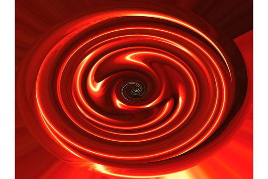 Red Swirl Abstract Modern Canvas Art Wall Picture Or Gloss Print