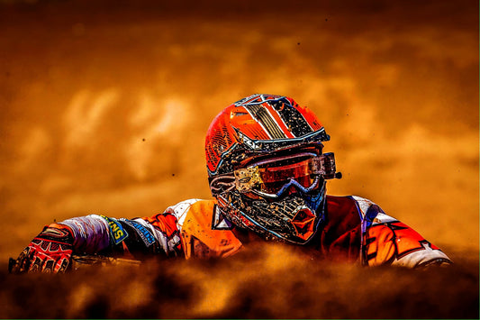 Sport Motocross Rider Bike Canvas Art Wall Picture Or Gloss Print