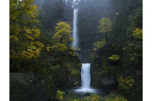 Tropical Green Forest Waterfall Canvas Art Wall Picture Or Gloss Print