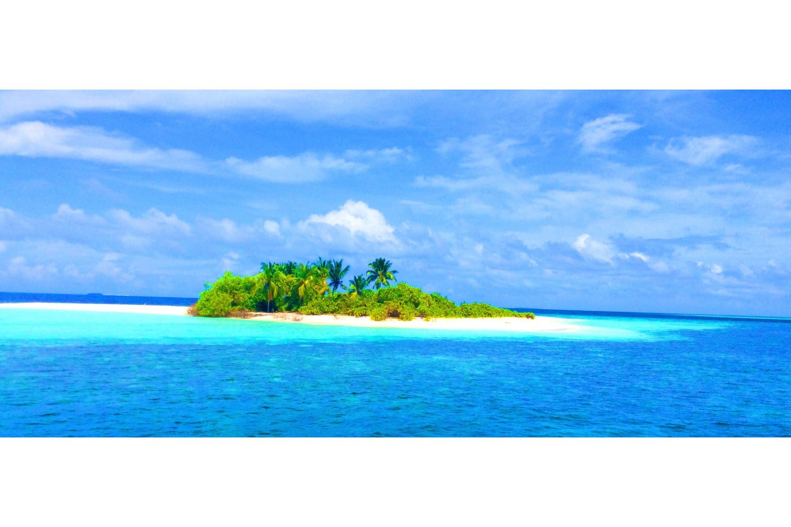 Turquoise Blue Island Sea Beach Canvas Art Wall Picture Or Gloss Print